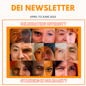 An image of the DEI Newsletter cover from June 2022