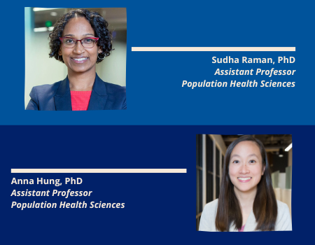 Drs. Sudha Raman and Anna Hung